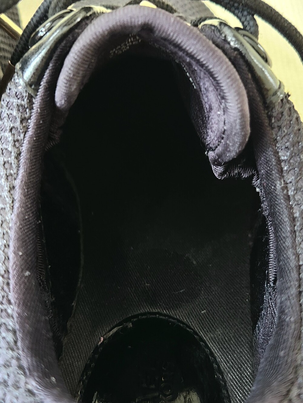 MICHAEL Michael Kors Miles Black Mesh Snake Trainer Sneakers Size 7.5M Snakeskin - Picture 12 of 16